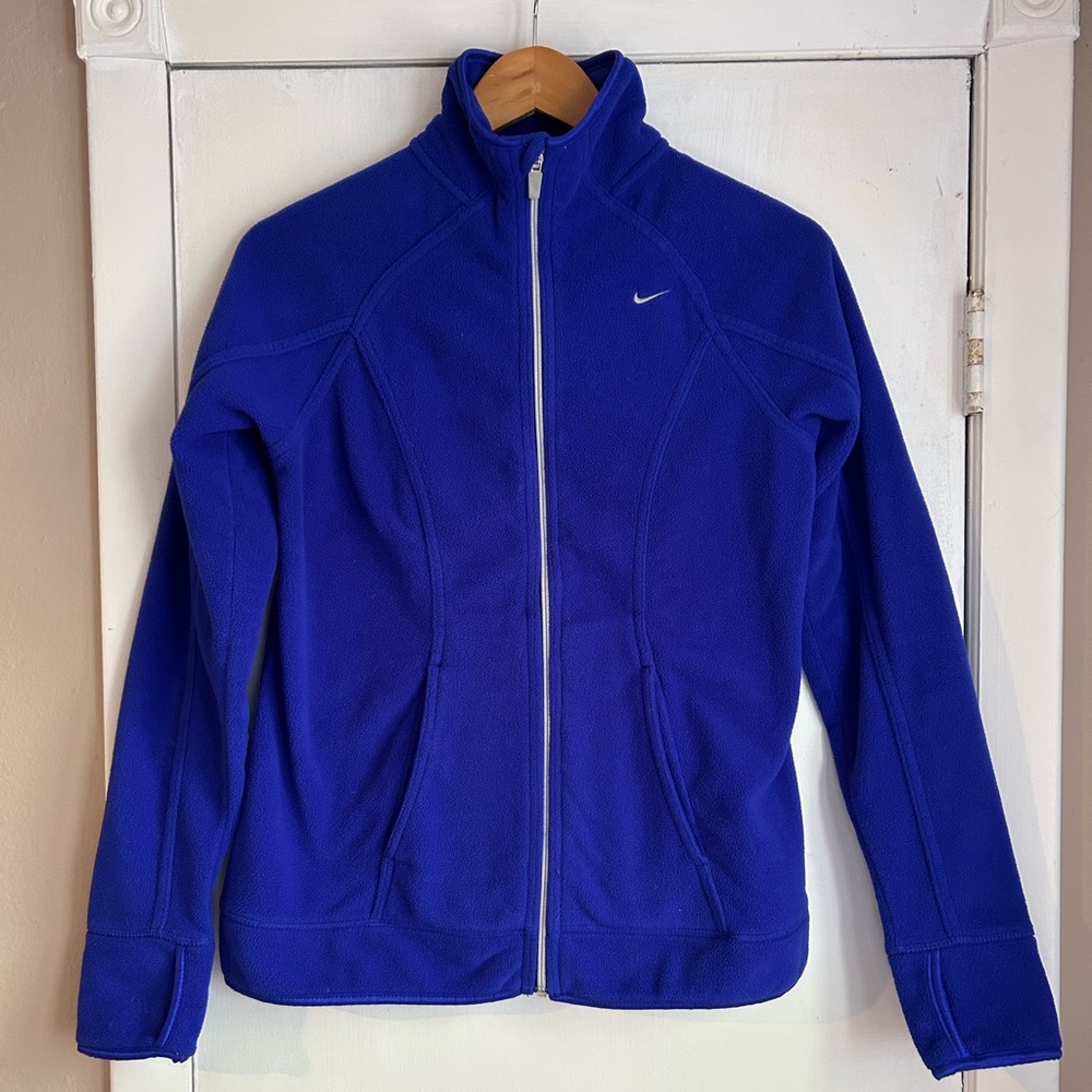 Nike Women's Vibrant Blue Full Zip Fleece Jacket